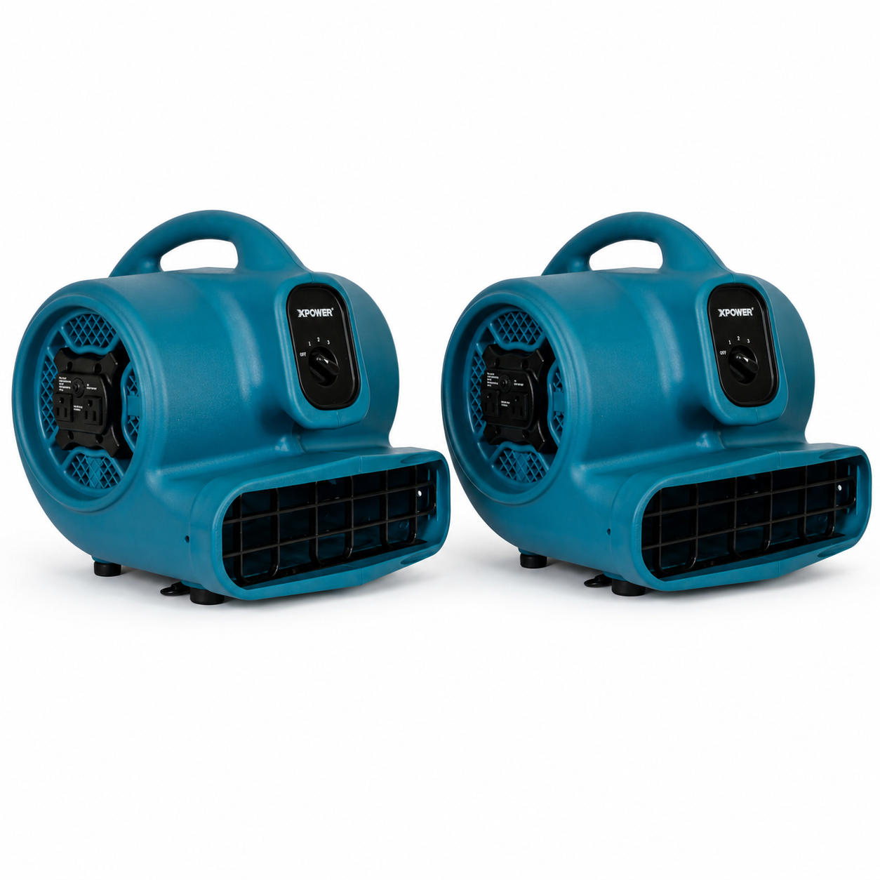 POWER PACK 4 - 2 Pack X-400 Air Mover Carpet Dryer Fan for Water Damage