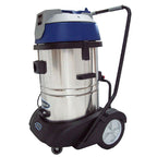 60 Litre Stainless Steel Wet ‘N’ Dry Commercial  Vacuum Cleaner (Twin  Motor) by Cleanstar