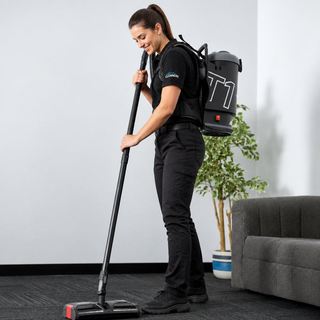 ACTIV8 cleaning commercial carpet side to side