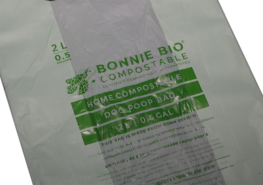 Bonnie Bio 2L Compostable Dog Poop Bags with Handles - Roll of 225