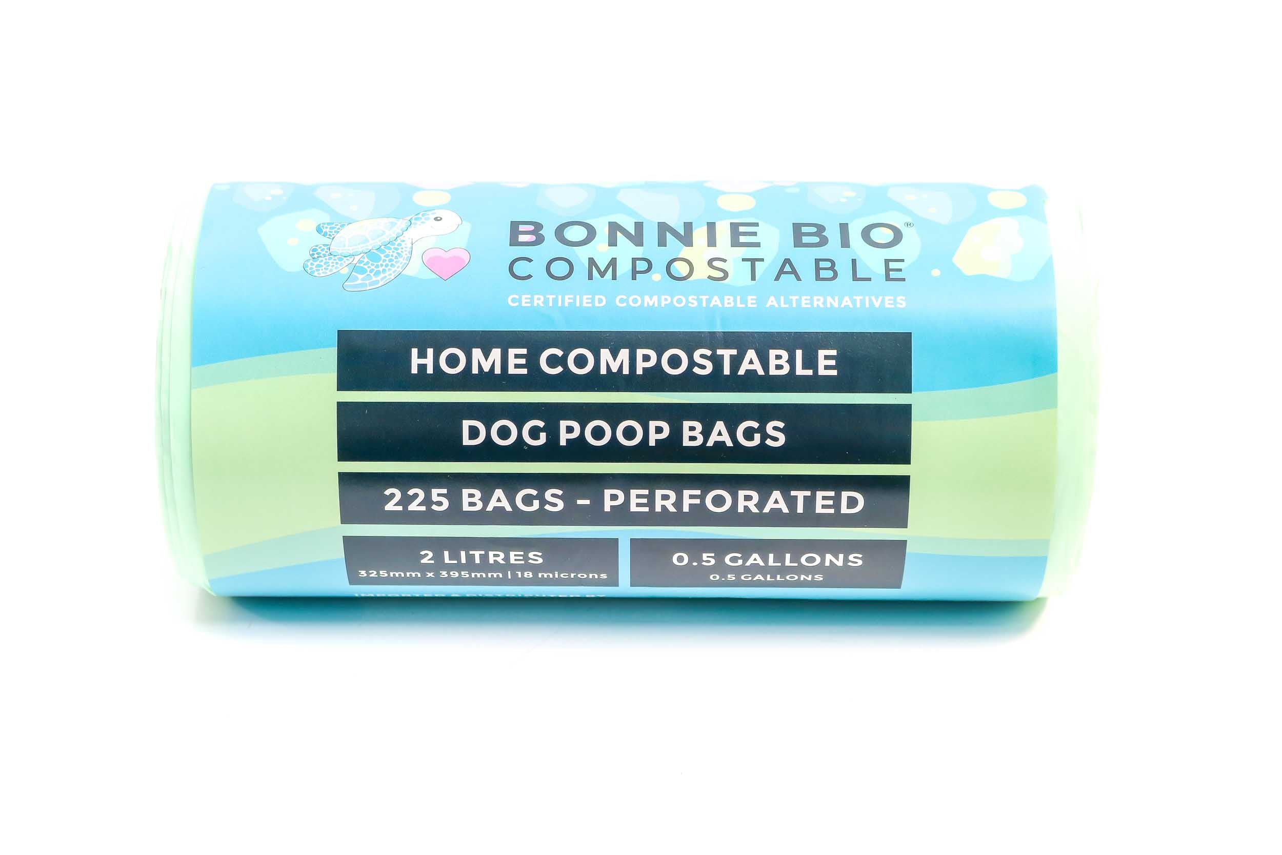 Bonnie Bio 2L Compostable Dog Poop Bags with Handles - Roll of 225