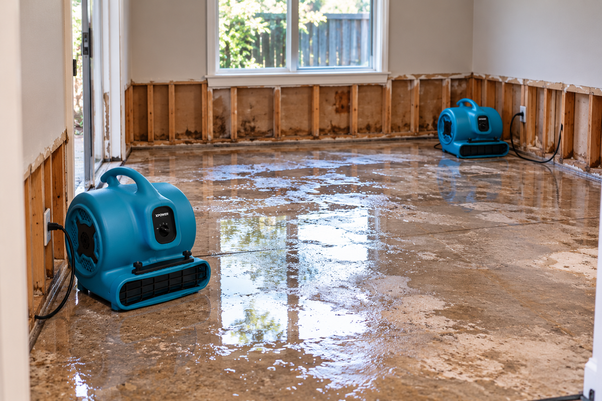 XPOWER X-800C Heavy-Duty Air Mover and Dryer – 2 Pack