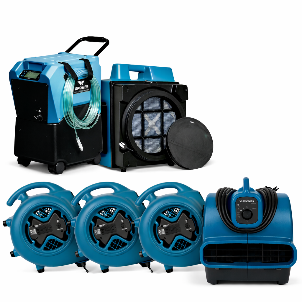 POWER PACK 1 - Air Movers, Air Scrubber & Dehumidifier. SAVE BIG!
