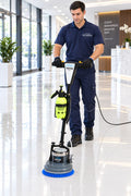 Versatile 15-inch floor polisher for stripping, washing, buffing, sanding and refinishing hard floors, plus low-moisture carpet cleaning.