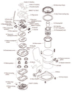60 Litre Stainless Steel Wet ‘N’ Dry Commercial  Vacuum Cleaner (Twin  Motor) by Cleanstar