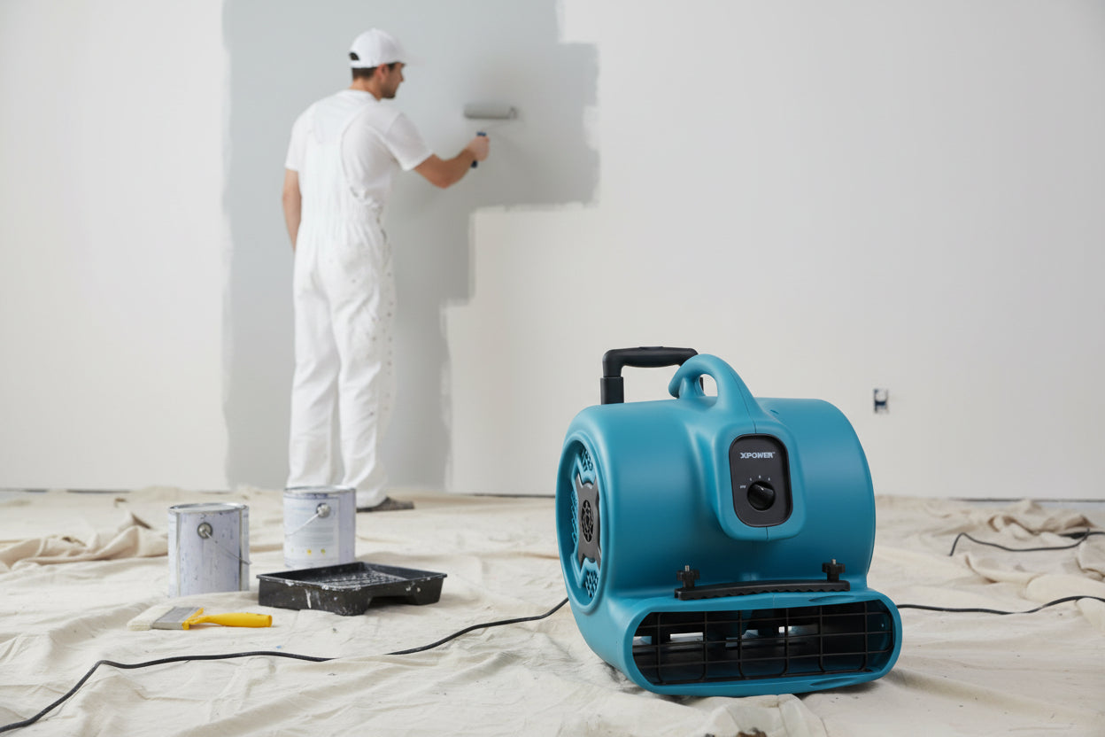 X-800HC Air Mover (700 Watt) with Wheels and Luggage Handle  Carpet Dryer, Fan, Blower for water damage