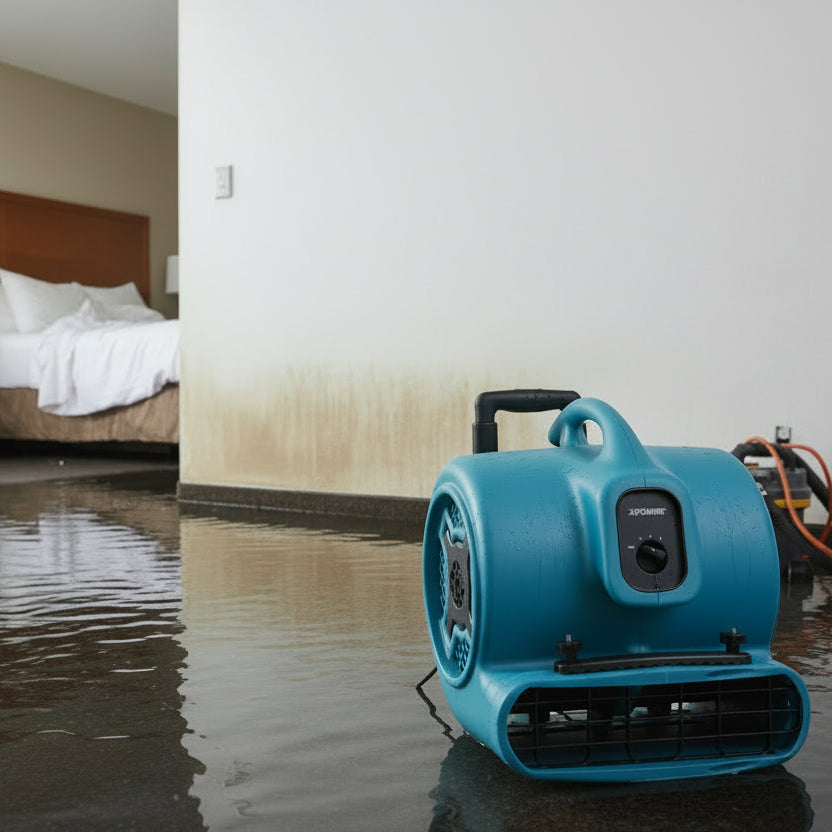 X-800HC Air Mover (700 Watt) with Wheels and Luggage Handle  Carpet Dryer, Fan, Blower for water damage