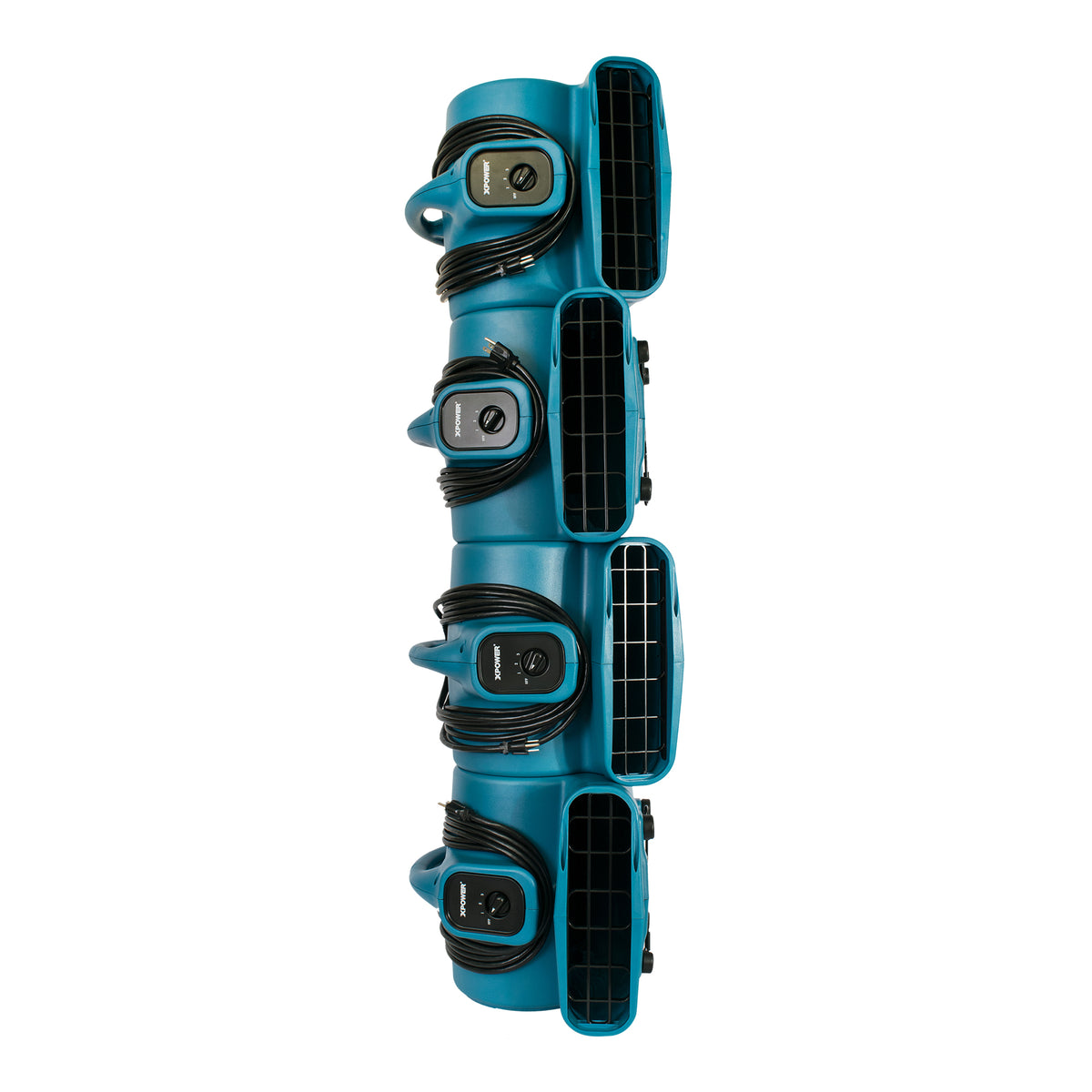 Save $58 with this convenient two-pack of XPOWER X-400 Air Movers. Each unit delivers 1600 CFM rated airflow, three speeds and four operating positions for professional drying and ventilation.