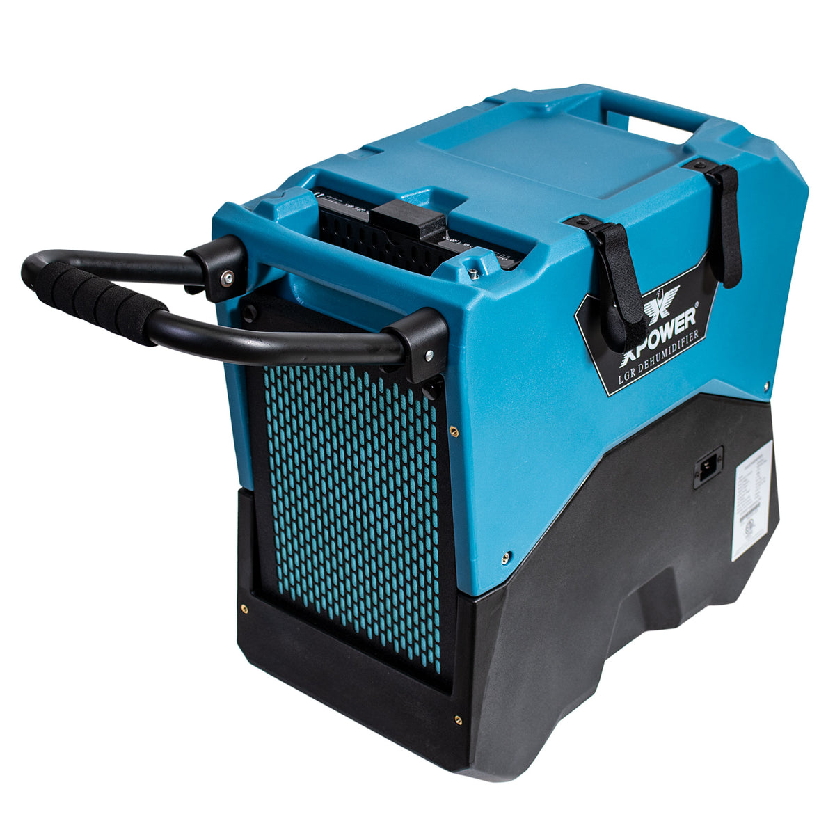 XPOWER 85L Commercial LGR Dehumidifier with Wheels and Mobility Handle